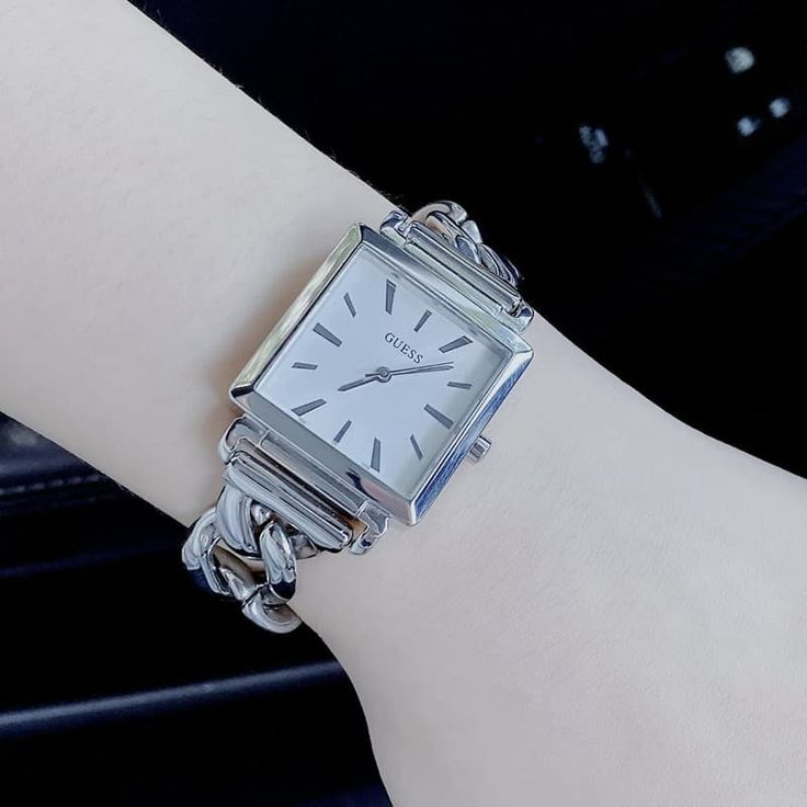 Guess Vanity Diamonds White Dial Silver Steel Strap Watch for Women - W1030L1 Buy Now By Guess