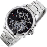 Tommy Hilfiger Henry Chronograph Black Dial Silver Steel Strap Watch For Men - 1710477 Buy Now By Tommy Hilfiger