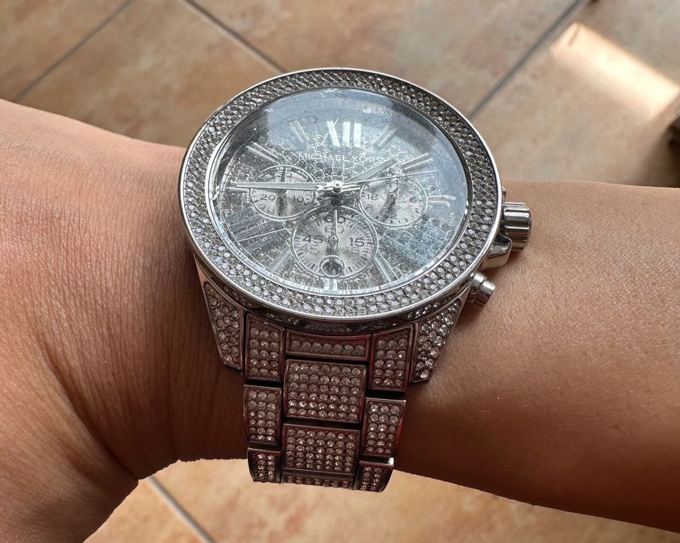 Michael Kors Wren Chronograph Crystals Silver Dial Silver Steel Strap Watch For Women - MK6317 Buy Now By Michael Kors