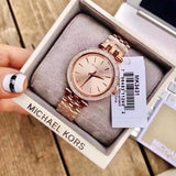 Michael Kors Darci Rose Gold Dial Rose Gold Steel Strap Watch for Women - MK3431 Buy Now By Michael Kors
