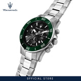 Maserati Competizione Chronograph Black Dial Silver Steel Strap Watch For Men - R8873600008 Buy Now By Maserati