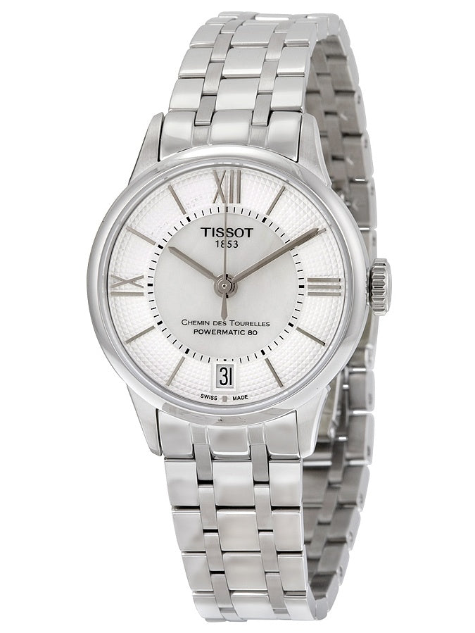 Tissot Chemin Des Tourelles Powermatic 80 Lady Silver Dial Silver Steel Strap Watch For Women - T099.207.11.118.00 Buy Now By Tissot
