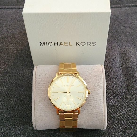 Michael Kors Jaryn Analog Quartz Gold Dial Gold Steel Strap Watch For Women - MK3500 Buy Now By Michael Kors