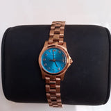 Marc Jacobs Henry Dinky Blue Dial Rose Gold Steel Strap Watch for Women - MBM3204 Buy Now By Marc Jacobs