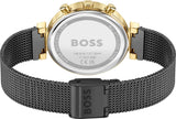Hugo Boss Flawless Black Dial Black Mesh Bracelet Watch for Women - 1502627 Buy Now By Hugo Boss
