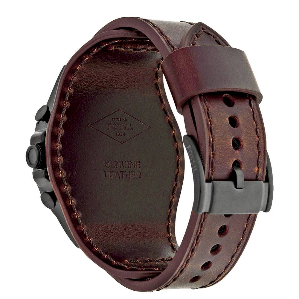 Fossil Nate Chronograph Brown Dial Brown Leather Strap Watch for Men - JR1511 Buy Now By Fossil