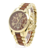 Michael Kors Bradshaw Chronograph Burgundy Dial Two Tone Steel Strap For Women - MK6269 Buy Now By Michael Kors