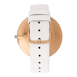 Calvin Klein Full Moon White Dial White Leather Strap Watch for Women - K8Y236L6 Buy Now By Calvin Klein