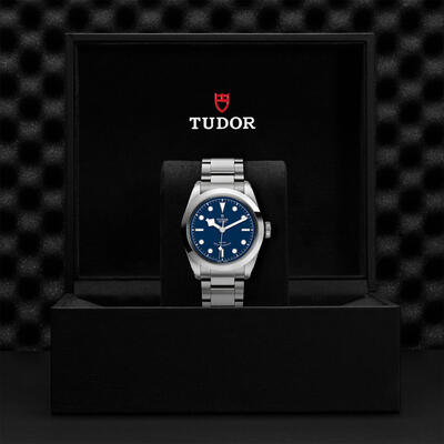 Tudor Black Bay Automatic Blue Dial Silver Steel Strap Watch for Men - M79540-0004 Buy Now By Tudor