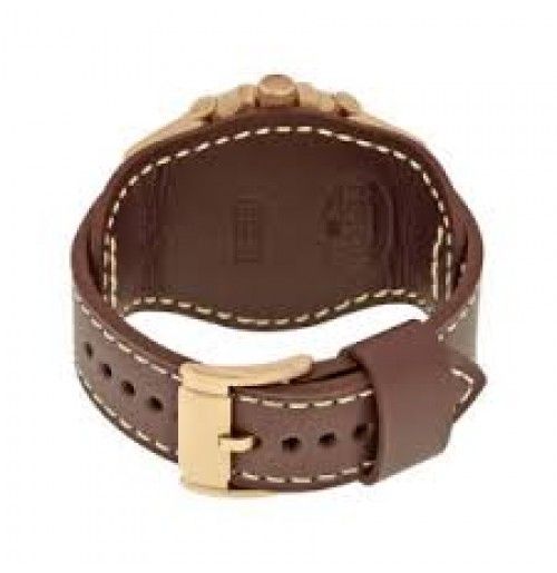 Fossil Nate Chronograph Blue Dial Brown Leather Strap Watch for Men - JR1505 Buy Now By Fossil