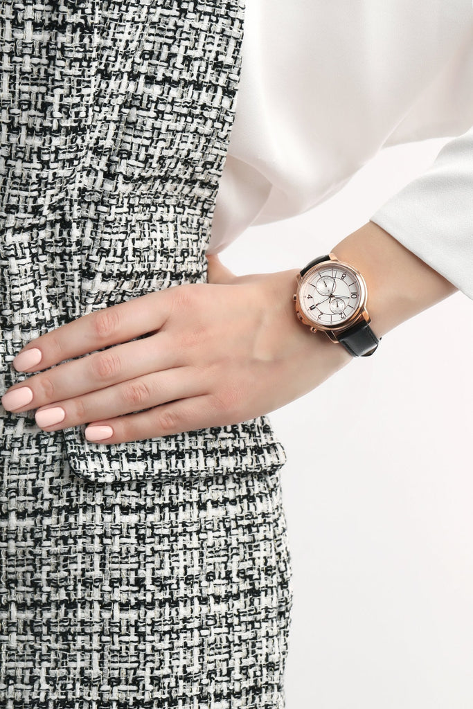 Tommy Hilfiger Claudia White Dial Black Leather Strap Watch for Women - 1781817 Buy Now By Tommy Hilfiger