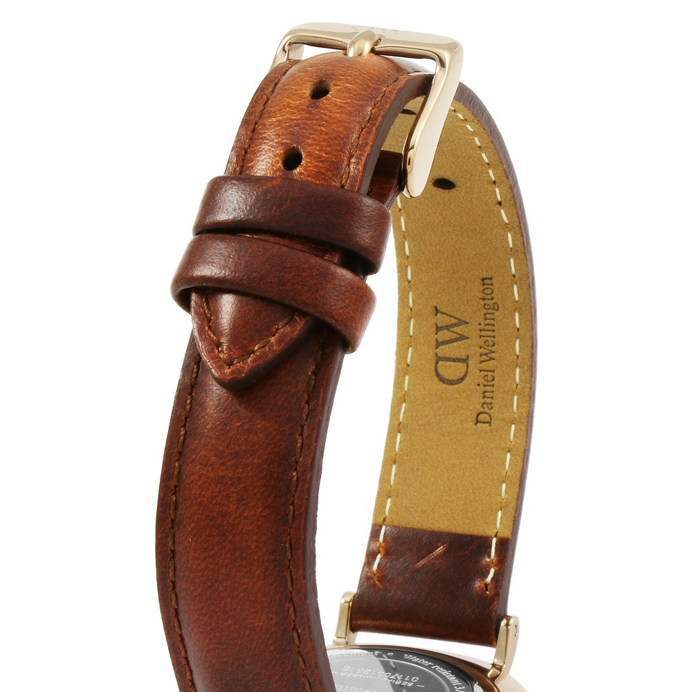 Daniel Wellington Petite St Mawes Black Dial Brown Leather Strap Watch For Women - DW00100169 Buy Now By Daniel Wellington