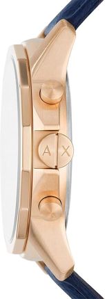 Armani Exchange Banks Chronograph Blue Dial Blue Leather Strap Watch For Men - AX1723 Buy Now By Armani Exchange