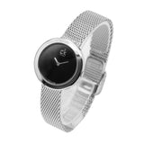 Calvin Klein Firm Black Dial Silver Mesh Bracelet Watch for Women - K3N23121 Buy Now By Calvin Klein