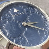 Gucci G Timeless Quartz Blue Dial Blue Leather Strap Watch For Men - YA1264032 Buy Now By Gucci