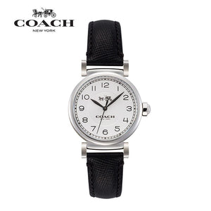 Coach Madison White Dial Black Leather Strap Watch for Women - 14502406 Buy Now By Coach