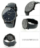Emporio Armani Renato Blue Dial Blue Leather Strap Watch For Men - AR2479 Buy Now By Emporio Armani