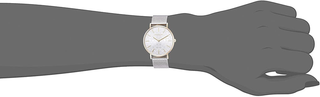 Coach Perry Silver Dial Silver Mesh Bracelet Watch for Women - 14503387 Buy Now By Coach