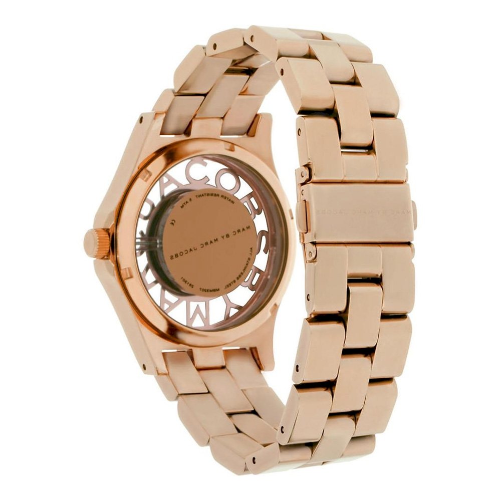Marc Jacobs Henry Rose Gold Dial Rose Gold Steel Strap Watch for Women - MBM3207 Buy Now By Marc Jacobs