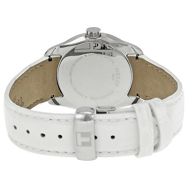 Tissot Couturier Lady Silver Dial White Leather Strap Watch For Women - T035.210.16.011.00 Buy Now By Tissot