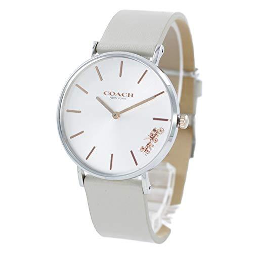 Coach Perry Silver DIal White Leather Strap Watch for Women - 14503116 Buy Now By Coach