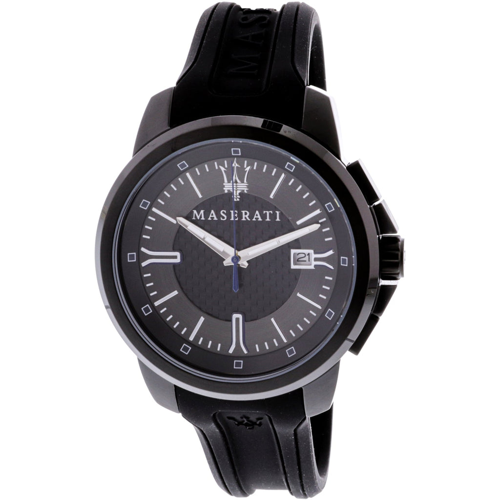 Maserati SFIDA Black Dial Black Rubber Strap Watch For Men - R8851123004 Buy Now By Maserati