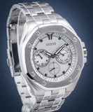 Guess Analog Quartz Silver Dial Silver Steel Strap Watch For Men - U0377G1 Buy Now By Guess