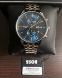 Hugo Boss Associate Blue Dial Two Tone Steel Strap Watch for Men - 1513976 Buy Now By Hugo Boss