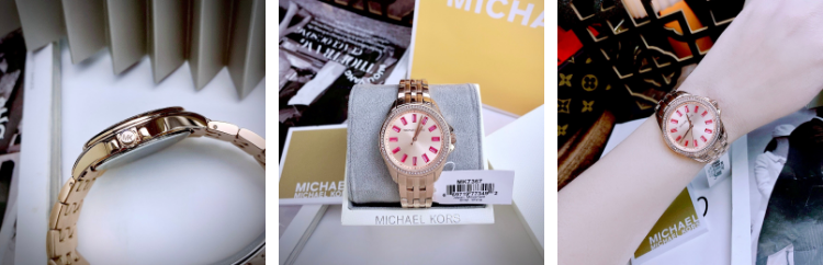 Michael Kors Mini Pilot Quartz Gold Dial Gold Steel Strap Watch For Women - MK7367 Buy Now By Michael Kors