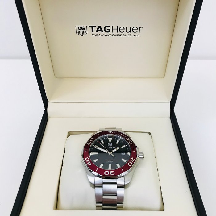 Tag Heuer Aquaracer Black Dial Silver Steel Strap Watch for Men - WAY101B.BA0746 Buy Now By Tag Heuer