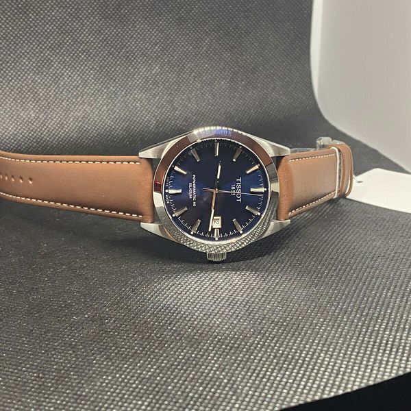 Tissot Gentlemen Powermatic 80 Silicium Blue Dial Brown Leather Strap Watch For Men - T127.407.16.041.00 Buy Now By Tissot