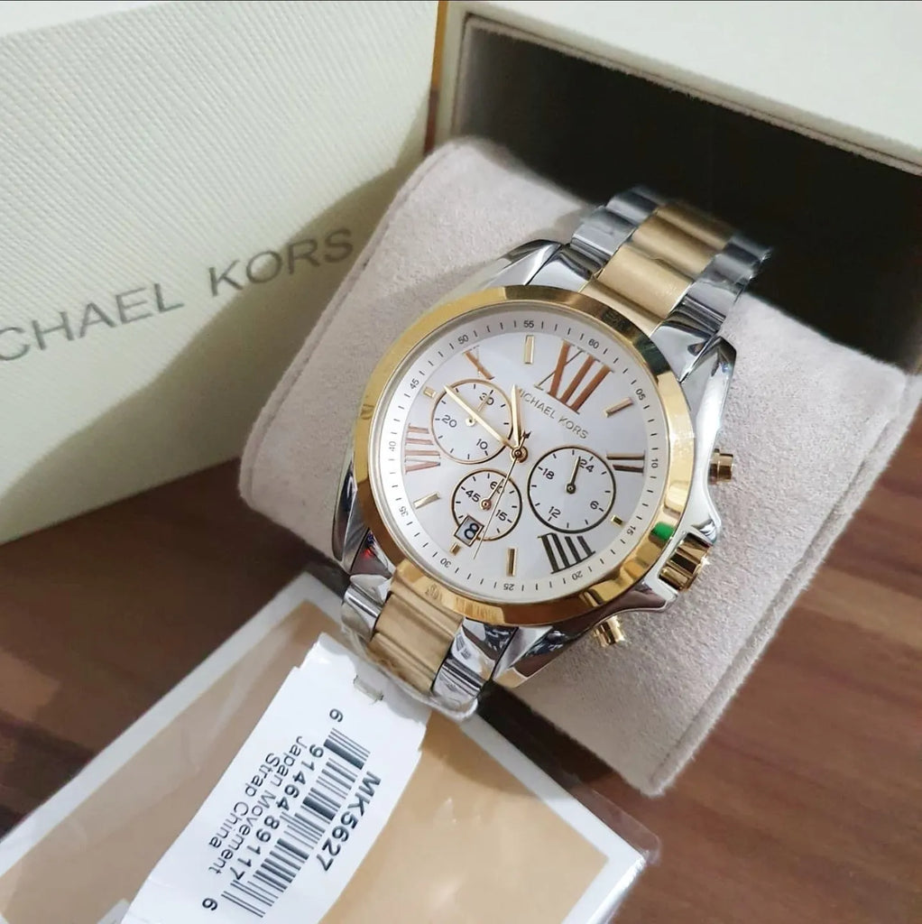 Michael Kors Bradshaw Silver Dial Two Tone Steel Strap Watch for Women - MK5627 Buy Now By Michael Kors