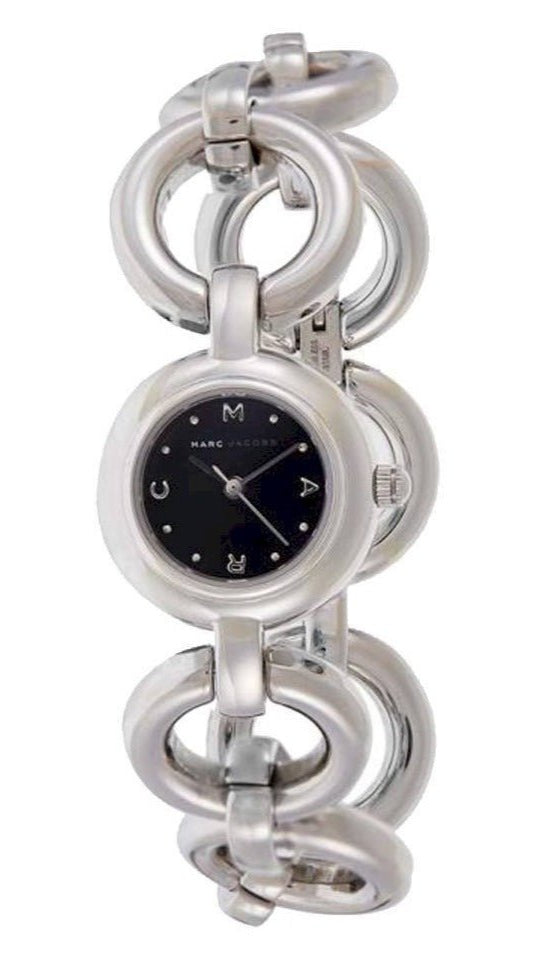 Marc Jacobs Amy Black Dial Silver Steel Strap Watch for Women - MBM3004 Buy Now By Marc Jacobs