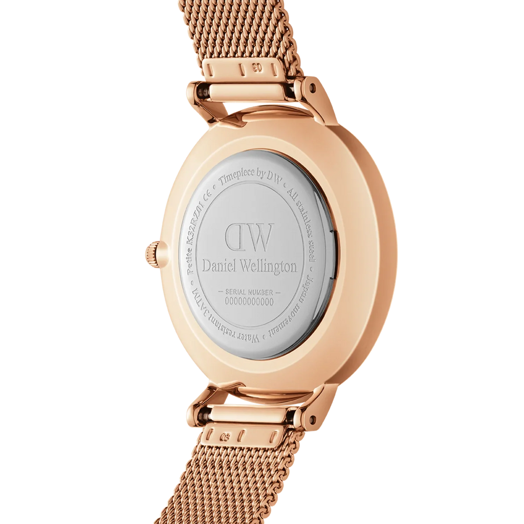 Daniel Wellington Classic Petite Melrose White Dial Rose Gold Mesh Bracelet Watch For Women - DW00100163 Buy Now By Daniel Wellington