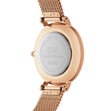 Daniel Wellington Classic Petite Melrose White Dial Rose Gold Mesh Bracelet Watch For Women - DW00100163 Buy Now By Daniel Wellington