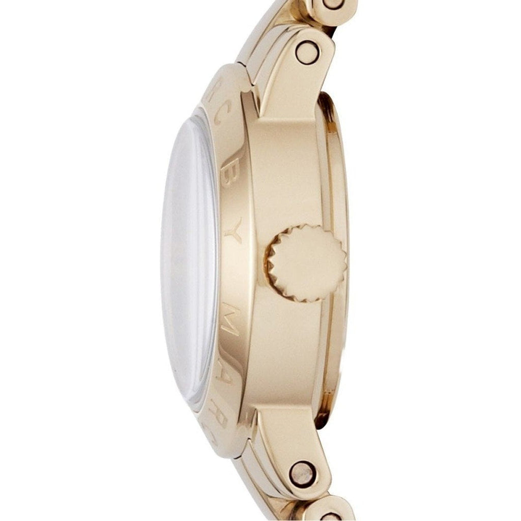 Marc Jacobs Amy Dinky White Dial Gold Steel Strap Watch for Women - MBM3226 Buy Now By Marc Jacobs