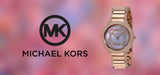 Michael Kors Kerry Purple Dial Rose Gold Stainless Steel Strap Watch for Women - MK3482 Buy Now By Michael Kors