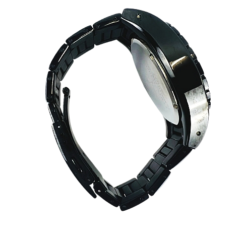 Armani Exchange Chronograph Black Dial Black Steel Strap Watch for Men - AX1058 Buy Now By Armani Exchange