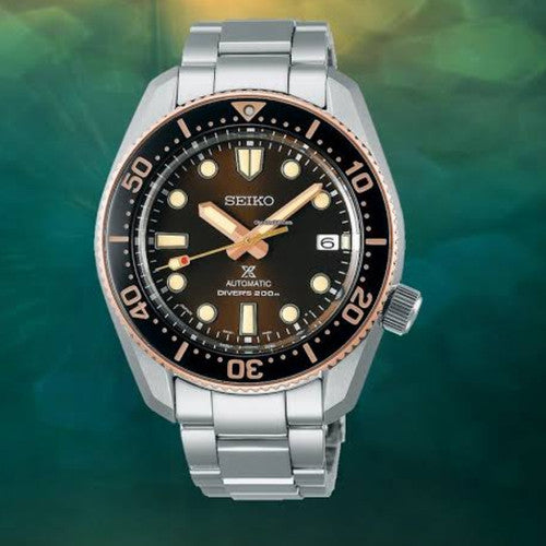 Seiko Prospex Sea Diver Automatic Brown Dial Silver Steel Strap Watch For Men - SPB240J1 Buy Now By Seiko