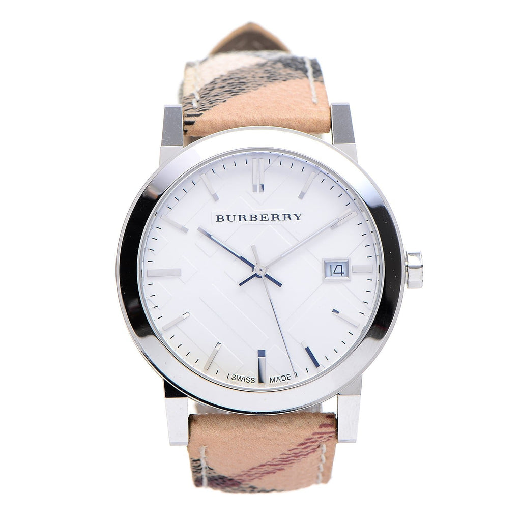 Burberry The City Silver Dial Brown Leather Strap Watch for Women - BU9025 Buy Now By Burberry
