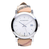 Burberry The City Silver Dial Brown Leather Strap Watch for Women - BU9025 Buy Now By Burberry