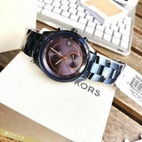 Michael Kors Briar Blue Dial Blue Steel Strap Watch For Women - MK6468 Buy Now By Michael Kors