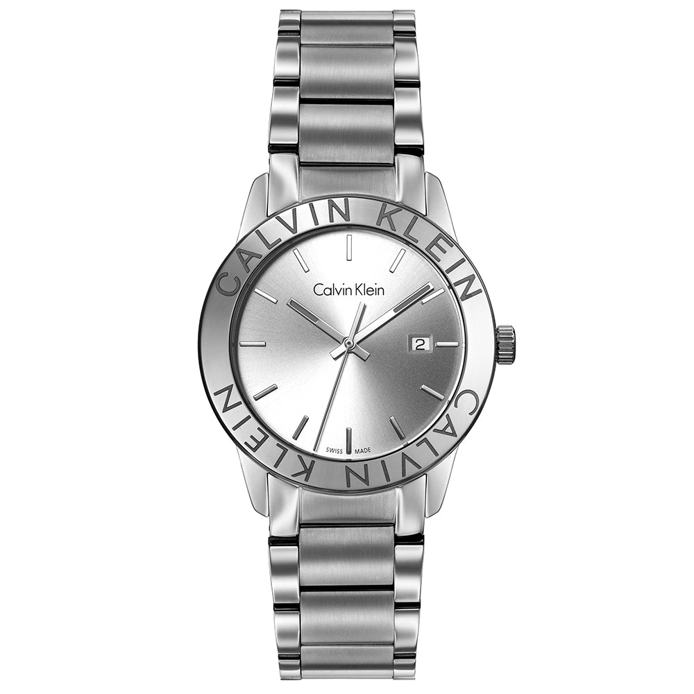 Calvin Klein Steady Silver Dial Silver Steel Strap Watch for Women - K7Q21146 Buy Now By Calvin Klein