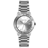 Calvin Klein Steady Silver Dial Silver Steel Strap Watch for Women - K7Q21146 Buy Now By Calvin Klein