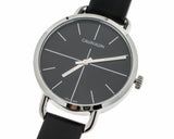 Calvin Klein Even Black Dial Black Leather Strap Watch for Women - K7B231CZ Buy Now By Calvin Klein