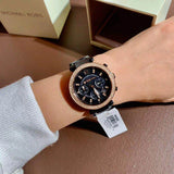 Michael Kors Parker Diamonds Black Dial Black Steel Strap Watch for Women - MK5885 Buy Now By Michael Kors