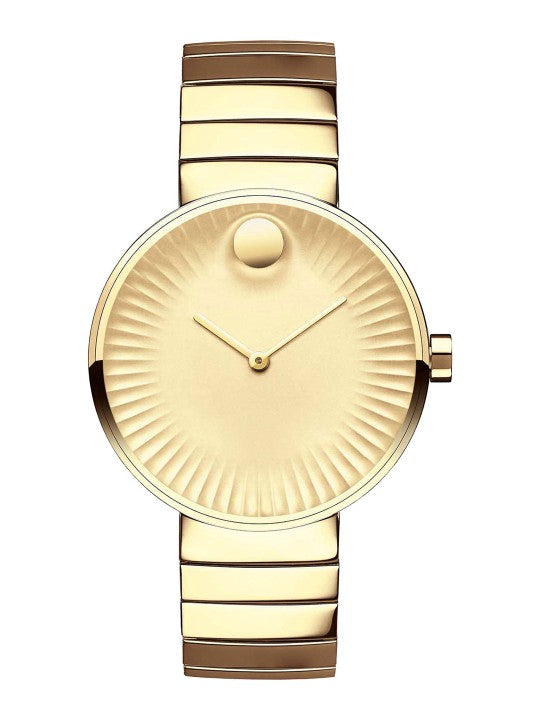 Movado Edge Gold Dial Gold Steel Strap Watch for Women - 3680014 Buy Now By Movado