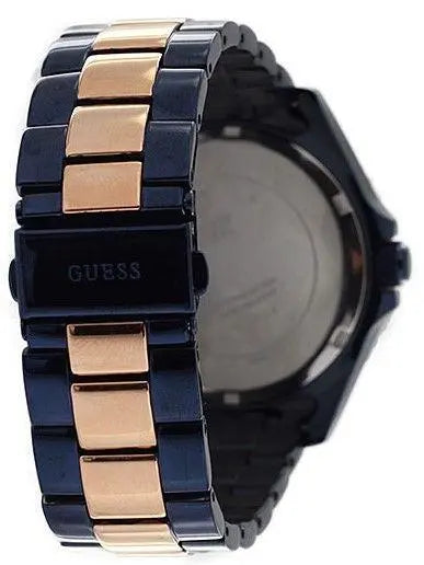 Guess BFF Multifunction Blue Dial Two Tone Steel Strap Watch for Women - W0231L6 Buy Now By Guess