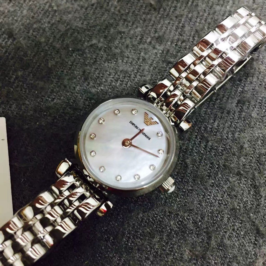 Emporio Armani Gianni Blue Dial Silver Steel Strap Watch For Women - AR1961 Buy Now By Emporio Armani