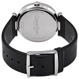 Calvin Klein Sight Silver Dial Black Leather Strap Watch for Men - K1S21120 Buy Now By Calvin Klein